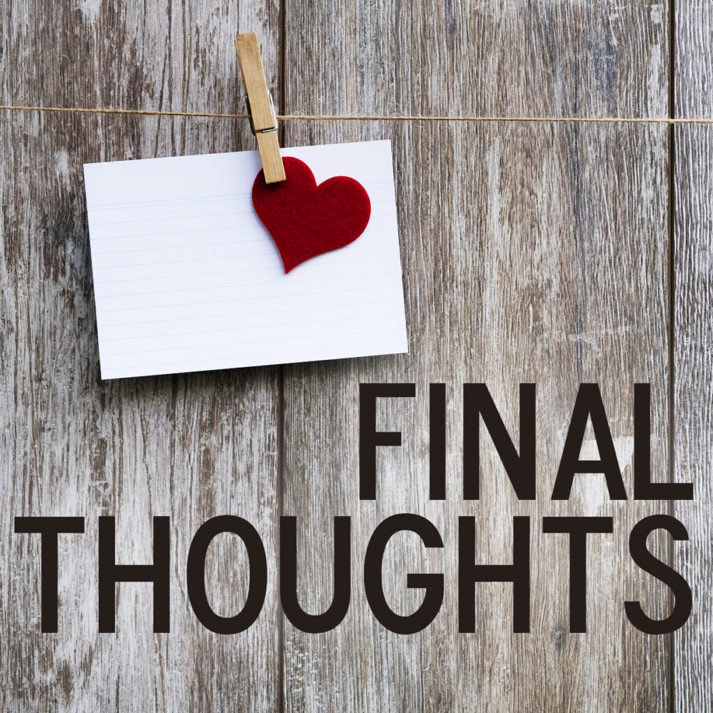 Final Thoughts - Christ's American Baptist Church